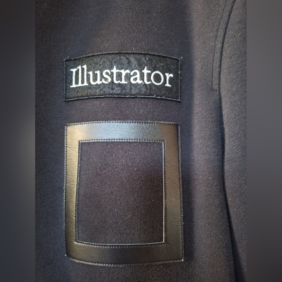 Trendiano Japanese Mens Zip Up Graphic Modern Black Jacket Size M - Picture 4 of 7